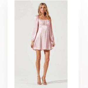 ASTR long sleeve empire dress